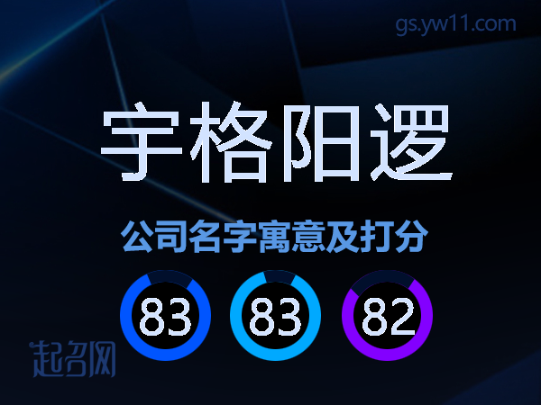 宇格阳逻公司名字寓意及打分