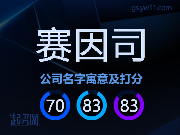 赛因司公司名字寓意及打分