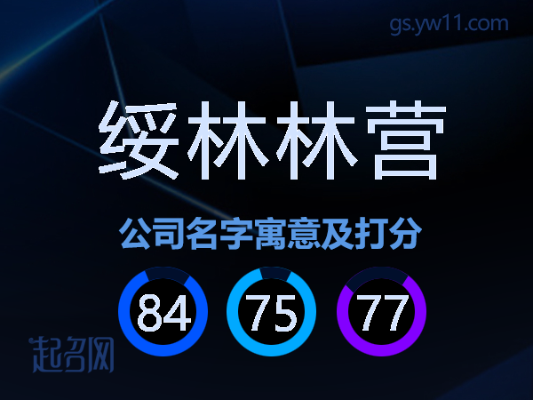 绥林林营公司名字寓意及打分