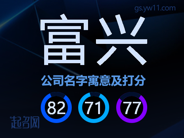 富兴公司名字寓意及打分