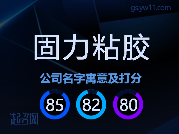 固力粘胶公司名字寓意及打分