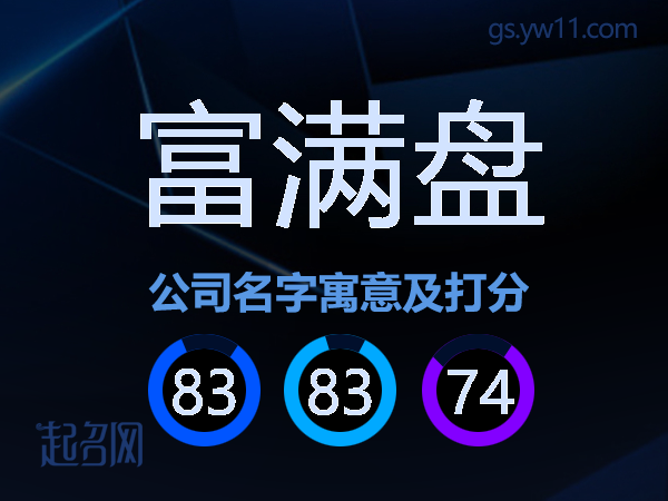 富满盘公司名字寓意及打分