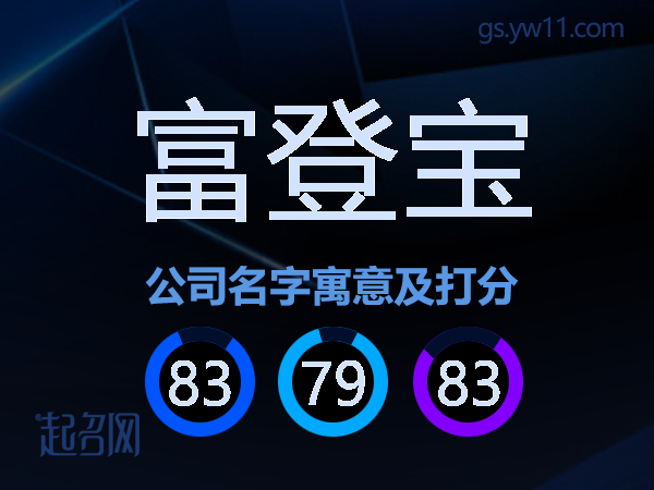 富登宝公司名字寓意及打分