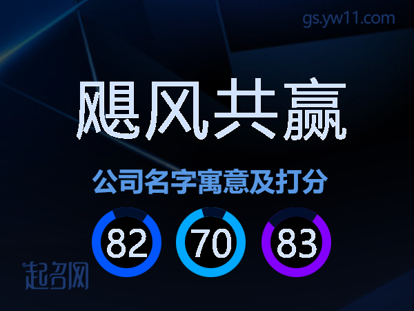 飓风共赢公司名字寓意及打分