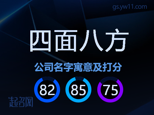 四面八方公司名字寓意及打分