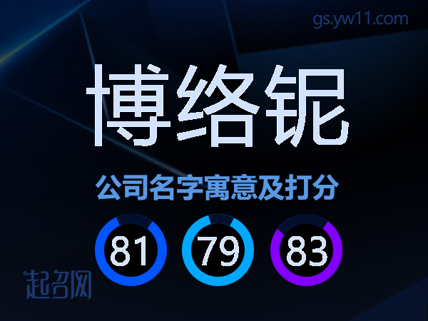 博络铌公司名字寓意及打分
