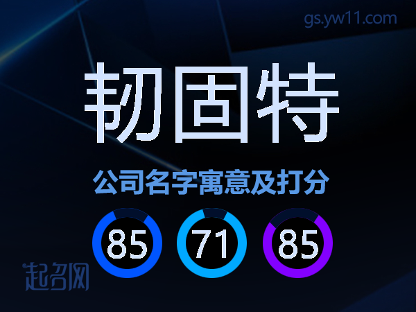 韧固特公司名字寓意及打分