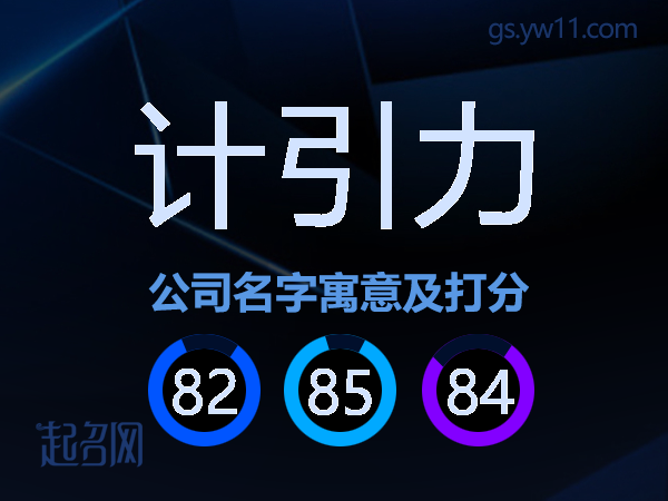 计引力公司名字寓意及打分