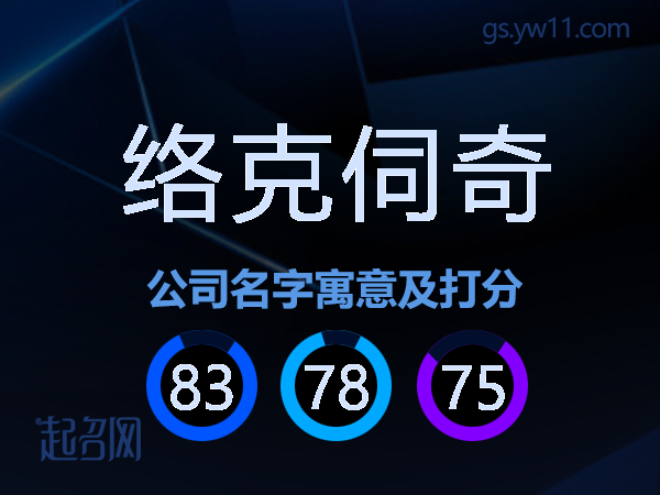 络克伺奇公司名字寓意及打分