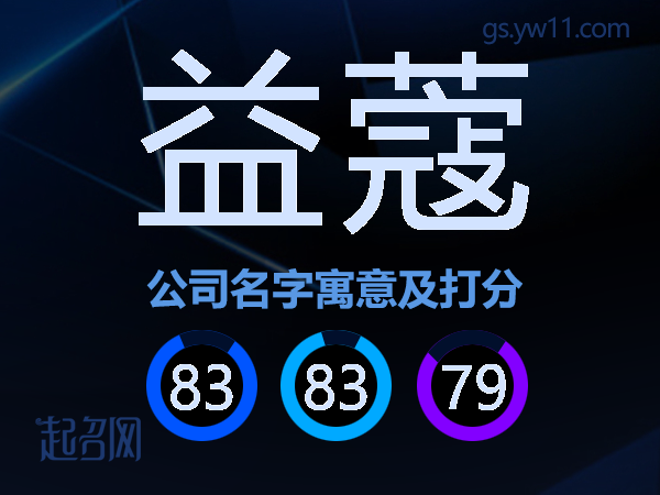 益蔻公司名字寓意及打分