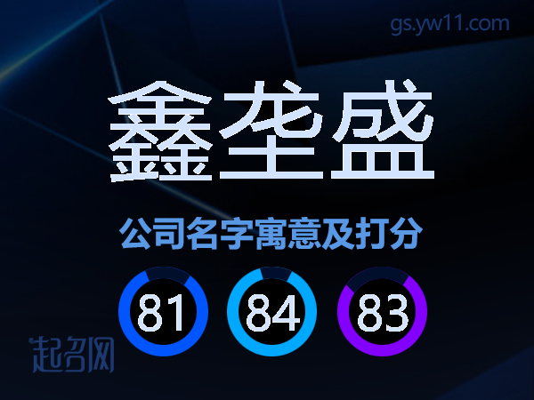 鑫垄盛公司名字寓意及打分