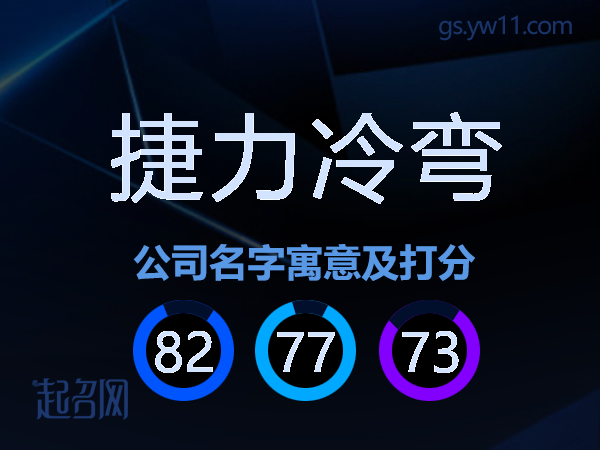 捷力冷弯公司名字寓意及打分