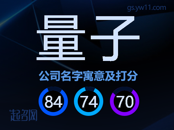 量子公司名字寓意及打分