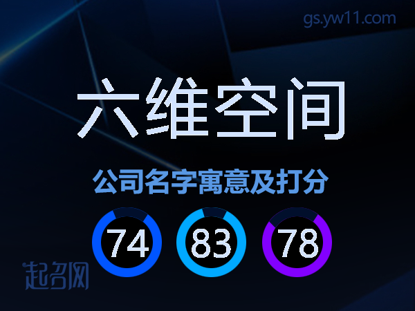 六维空间公司名字寓意及打分