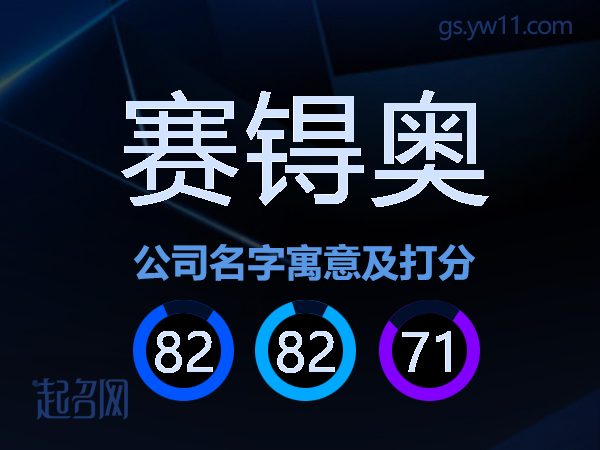赛锝奥公司名字寓意及打分