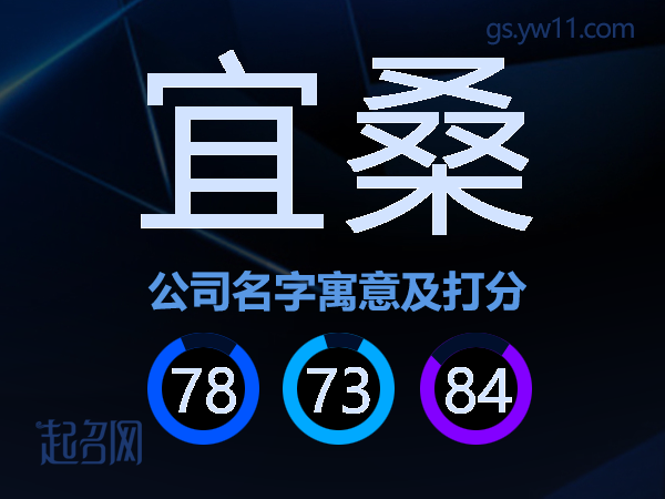 宜桑公司名字寓意及打分