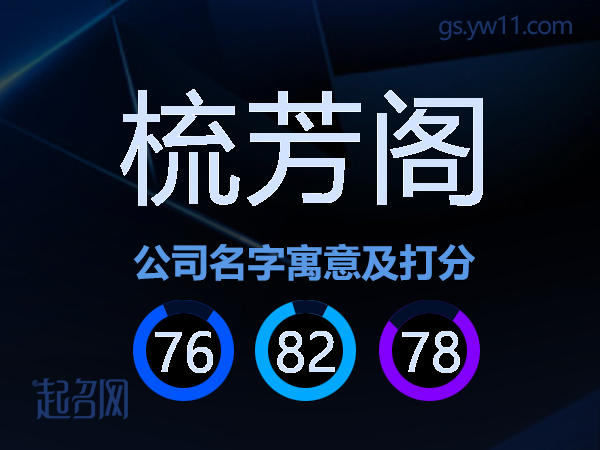 梳芳阁公司名字寓意及打分