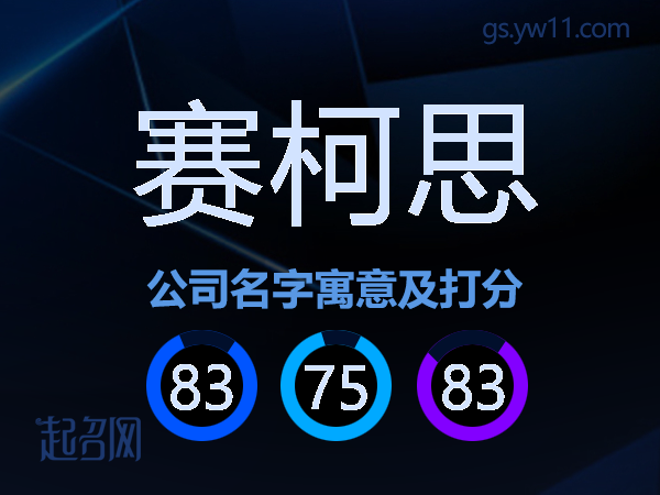 赛柯思公司名字寓意及打分
