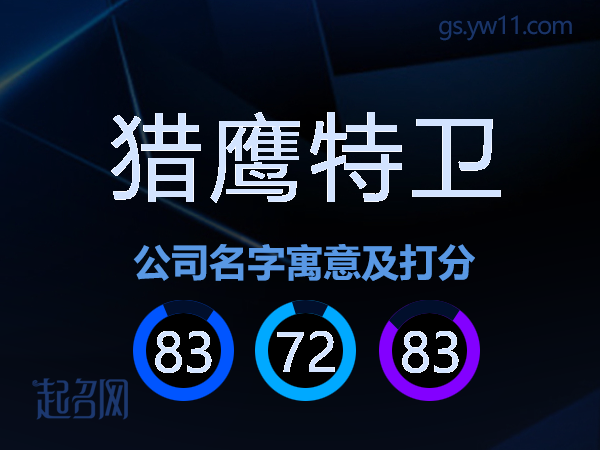 猎鹰特卫公司名字寓意及打分