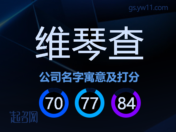 维琴查公司名字寓意及打分