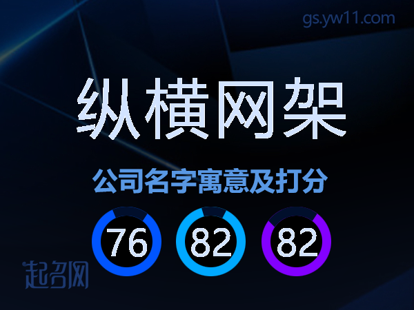 纵横网架公司名字寓意及打分