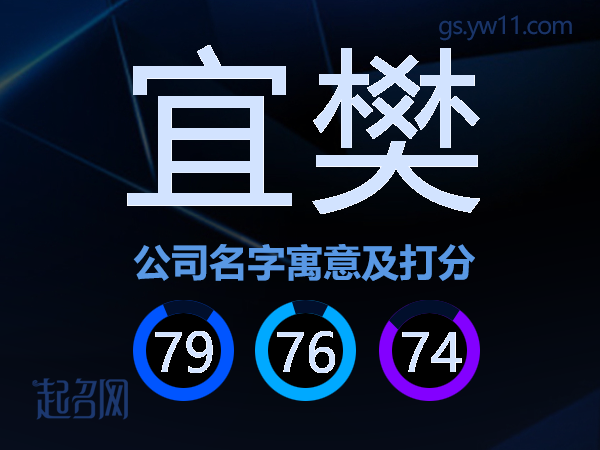 宜樊公司名字寓意及打分