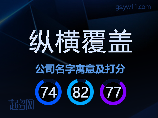 纵横覆盖公司名字寓意及打分
