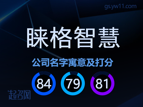 睐格智慧公司名字寓意及打分