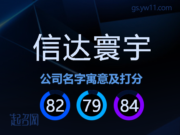 信达寰宇公司名字寓意及打分