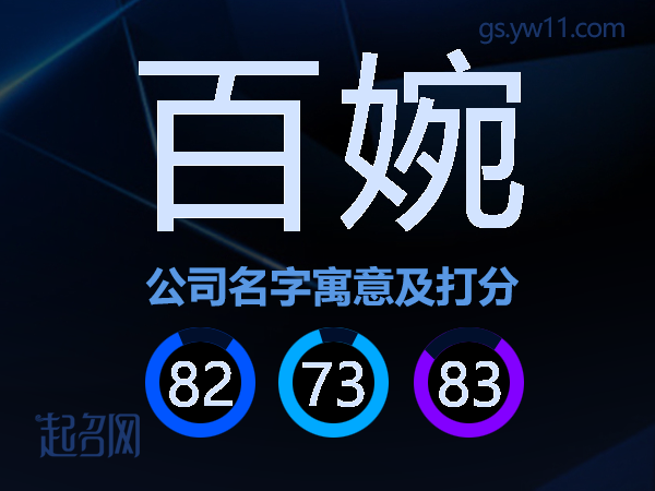 百婉公司名字寓意及打分