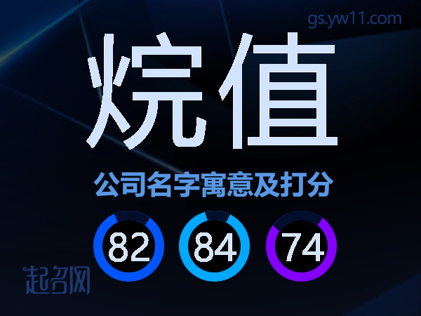 烷值公司名字寓意及打分