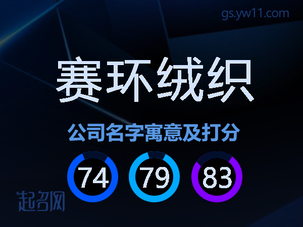赛环绒织公司名字寓意及打分