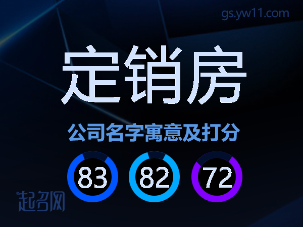 定销房公司名字寓意及打分