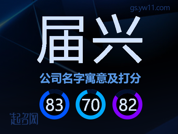 届兴公司名字寓意及打分
