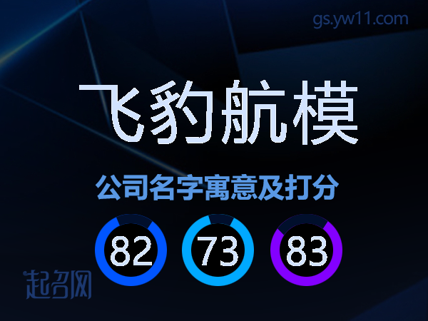 飞豹航模公司名字寓意及打分
