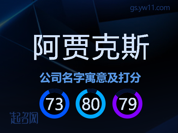 阿贾克斯公司名字寓意及打分