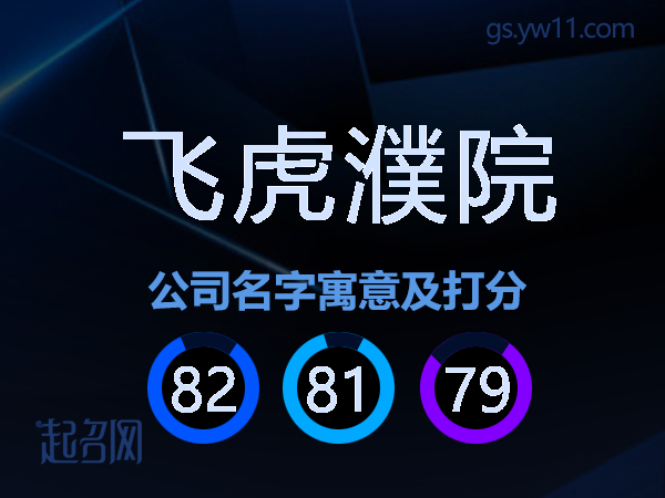 飞虎濮院公司名字寓意及打分