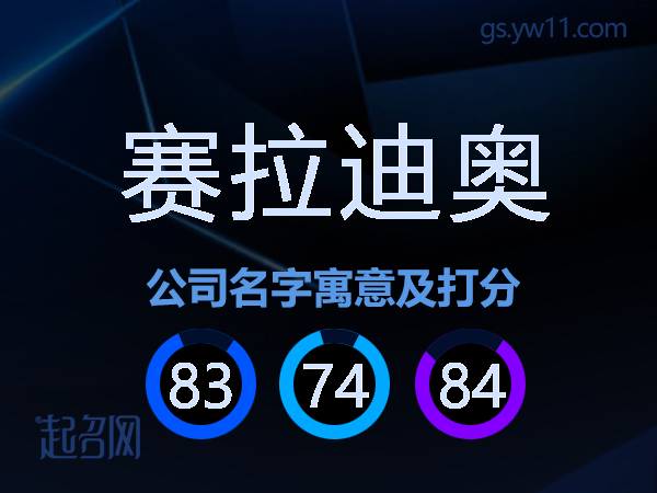 赛拉迪奥公司名字寓意及打分