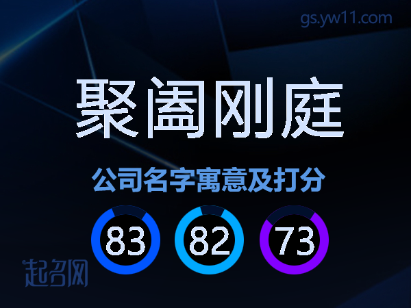 聚阖刚庭公司名字寓意及打分