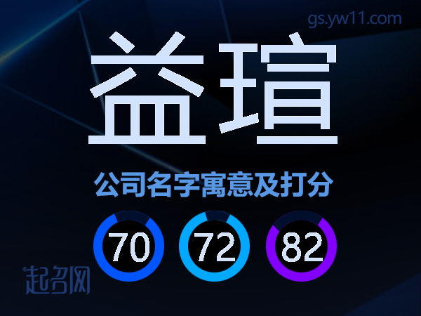 益瑄公司名字寓意及打分