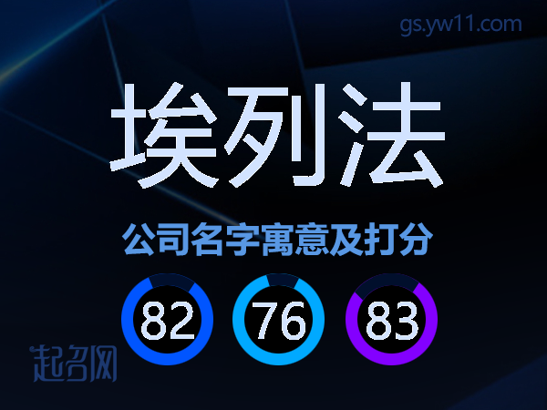 埃列法公司名字寓意及打分