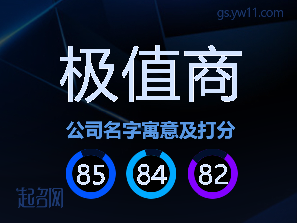 极值商公司名字寓意及打分