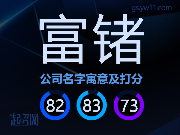 富锗公司名字寓意及打分