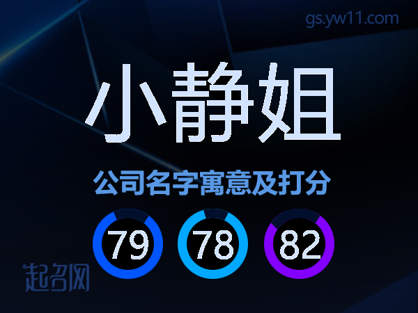 小静姐公司名字寓意及打分