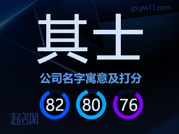 其士公司名字寓意及打分